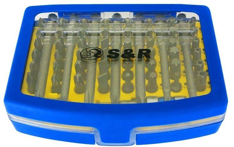 Набір біт S&R 57шт з бітотримачем S2 251512757 фото