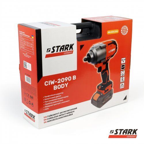 Ударный аккумуляторный гайковерт Stark CIW-2090 B Body без аккумулятора + зарядное устройство, чехол 210020020 фото