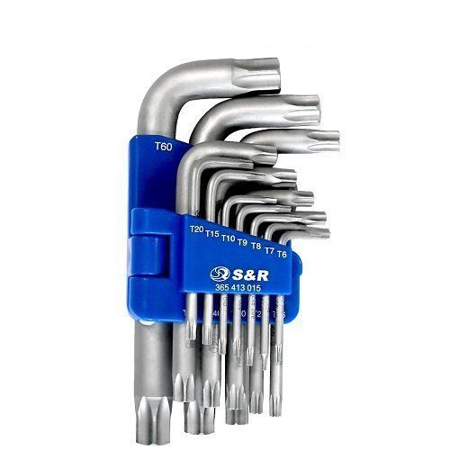 Набір ключів S&R 15шт. Torx 6-60мм.  365413015 фото